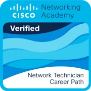 Cisco Network Technician Career Path badge